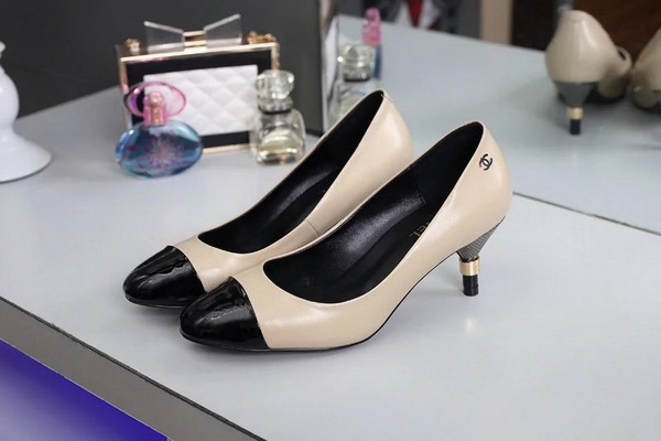 CHANEL Shallow mouth kitten heel Shoes Women--008